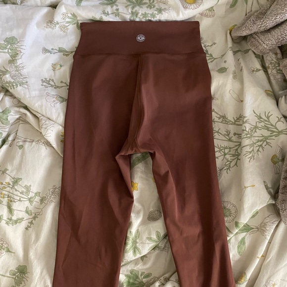 PACSUN brown active leggings with wrapped waist design - Picture 3 of 3